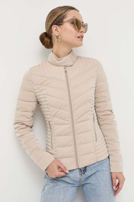 Куртка Guess жіноча колір бежевий перехідна (3335207)