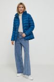 Куртка Tommy Hilfiger жіноча зимова колір блакитний Куртка Tommy Hilfiger жіноча зимова колір блакитний