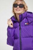 Пухова куртка Tommy Jeans жіноча колір фіолетовий зимова (3374842) Пухова куртка Tommy Jeans жіноча колір фіолетовий зимова (3374842)
