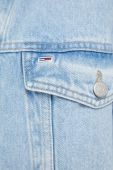 Джинсова куртка Tommy Jeans жіноча перехідна oversize колір блакитний (3369593)