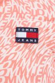 Двостороння куртка Tommy Jeans жіноча колір рожевий зимова Двостороння куртка Tommy Jeans жіноча колір рожевий зимова