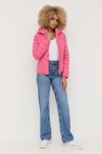Куртка BOSS жіноча колір рожевий перехідна Куртка BOSS жіноча колір рожевий перехідна