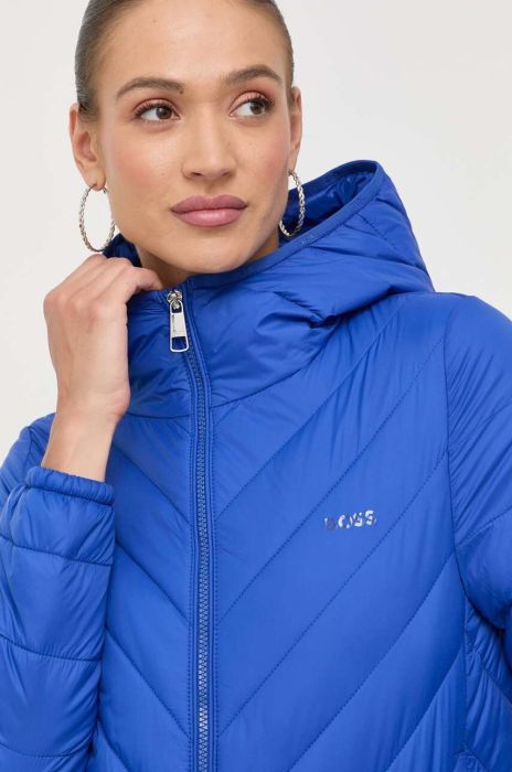 Куртка BOSS жіноча перехідна колір блакитний (3322090) Куртка BOSS жіноча перехідна колір блакитний (3322090)
