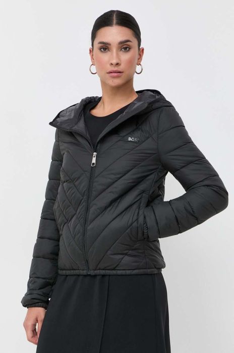 Куртка BOSS жіноча колір чорний перехідна (3322086) Куртка BOSS жіноча колір чорний перехідна (3322086)