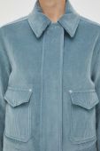 Вельветова куртка PS Paul Smith перехідна колір блакитний Вельветова куртка PS Paul Smith перехідна колір блакитний