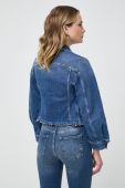 Джинсова куртка Pinko жіноча перехідна колір блакитний (3559635) Джинсова куртка Pinko жіноча перехідна колір блакитний (3559635)