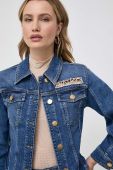 Джинсова куртка Pinko жіноча перехідна колір блакитний (3559635) Джинсова куртка Pinko жіноча перехідна колір блакитний (3559635)