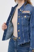 Джинсова куртка Pinko жіноча перехідна колір блакитний (3559635) Джинсова куртка Pinko жіноча перехідна колір блакитний (3559635)