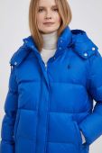 Пухова куртка Polo Ralph Lauren жіноча зимова колір блакитний Пухова куртка Polo Ralph Lauren жіноча зимова колір блакитний