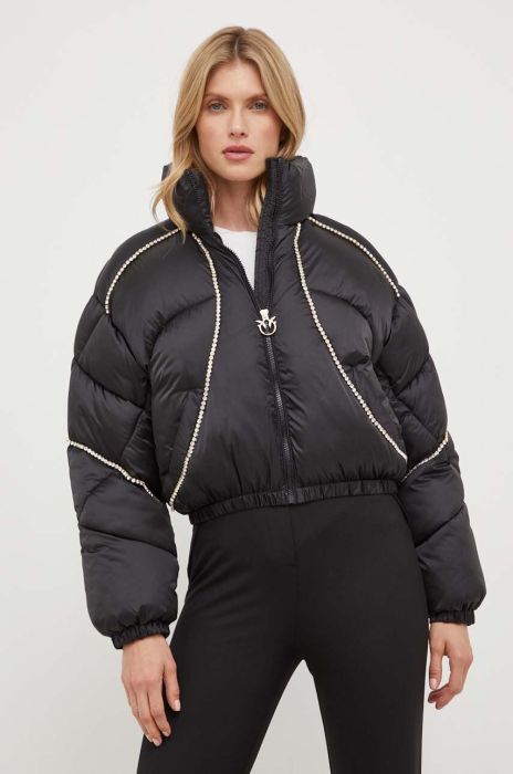 Куртка Pinko жіноча колір чорний зимова oversize (3441971) Куртка Pinko жіноча колір чорний зимова oversize (3441971)