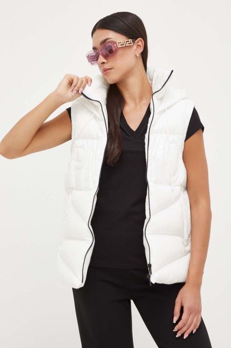 Безрукавка Pinko жіночий колір білий зимовий Безрукавка Pinko жіночий колір білий зимовий