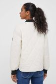 Куртка-бомбер Pepe Jeans жіночий колір бежевий перехідна Куртка-бомбер Pepe Jeans жіночий колір бежевий перехідна
