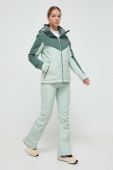 Куртка Roxy Free Jet Block колір зелений Куртка Roxy Free Jet Block колір зелений