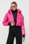 Куртка Patrizia Pepe жіноча колір рожевий перехідна Куртка Patrizia Pepe жіноча колір рожевий перехідна