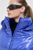 Куртка Patrizia Pepe жіноча перехідна колір блакитний Куртка Patrizia Pepe жіноча перехідна колір блакитний