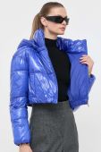 Куртка Patrizia Pepe жіноча перехідна колір блакитний Куртка Patrizia Pepe жіноча перехідна колір блакитний