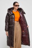 Куртка Save The Duck жіноча колір коричневий зимова oversize