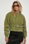 Куртка-бомбер 2NDDAY жіночий колір зелений зимова oversize Куртка-бомбер 2NDDAY жіночий колір зелений зимова oversize