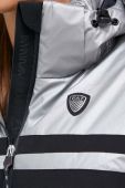 Куртка EA7 Emporio Armani жіноча колір срібний зимова Куртка EA7 Emporio Armani жіноча колір срібний зимова