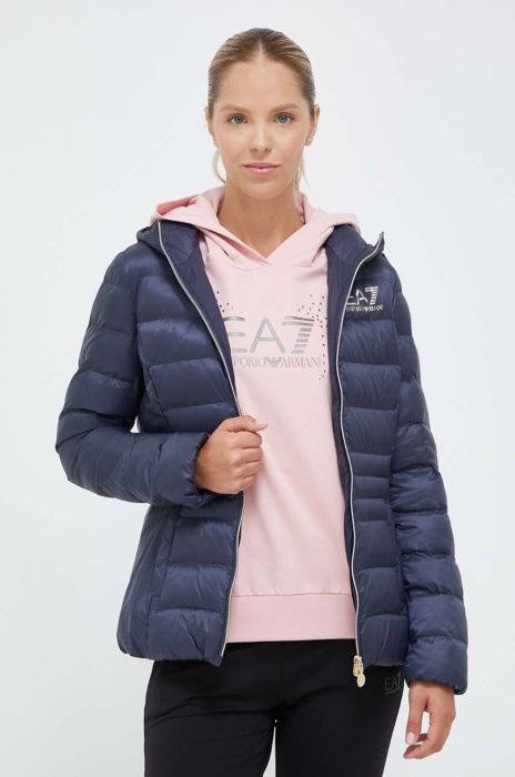 Куртка EA7 Emporio Armani жіноча колір синій перехідна (3454071) Куртка EA7 Emporio Armani жіноча колір синій перехідна (3454071)