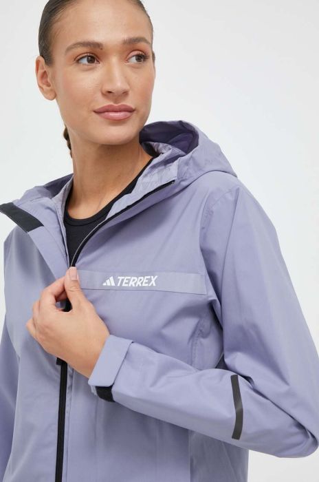 Дощовик adidas TERREX Multi RAIN.RDY 2.5 L жіноча колір блакитний Дощовик adidas TERREX Multi RAIN.RDY 2.5 L жіноча колір блакитний