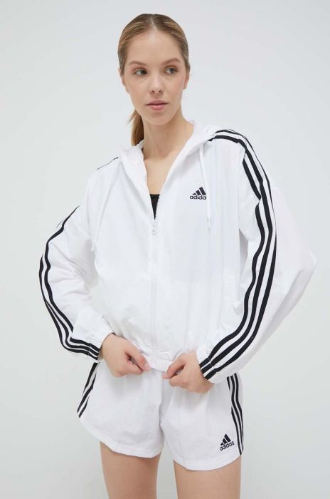 Куртка adidas жіноча колір білий перехідна oversize (3305960) Куртка adidas жіноча колір білий перехідна oversize (3305960)