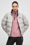 Двостороння куртка Helly Hansen жіноча колір сірий зимова oversize Двостороння куртка Helly Hansen жіноча колір сірий зимова oversize