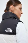 Пухова безрукавка The North Face жіночий колір білий зимовий