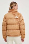 Пухова куртка The North Face жіноча колір бежевий зимова (3688580) Пухова куртка The North Face жіноча колір бежевий зимова (3688580)