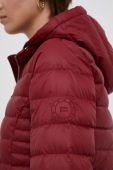 Пухова куртка Tommy Hilfiger жіноча колір бордовий перехідна Пухова куртка Tommy Hilfiger жіноча колір бордовий перехідна