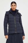 Пухова куртка MICHAEL Michael Kors жіноча колір синій перехідна Пухова куртка MICHAEL Michael Kors жіноча колір синій перехідна