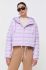 Пухова куртка Twinset жіноча колір фіолетовий зимова oversize