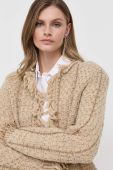 Кардиган з домішкою вовни Twinset колір бежевий теплий (3477404)