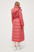 Пухова куртка Twinset жіноча колір рожевий перехідна