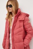 Пухова куртка Twinset жіноча колір рожевий перехідна