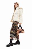 Куртка Desigual жіноча колір бежевий зимова (3477422)