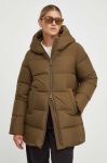 Пухова куртка Marc O'Polo жіноча колір зелений зимова oversize Пухова куртка Marc O'Polo жіноча колір зелений зимова oversize