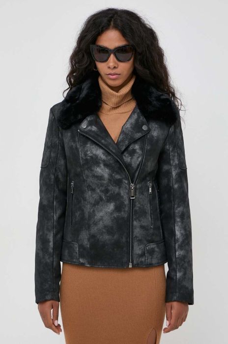 Куртка Guess жіноча колір чорний перехідна (3571354) Куртка Guess жіноча колір чорний перехідна (3571354)