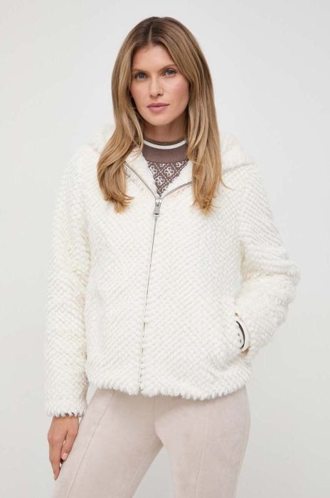 Куртка Guess жіноча колір бежевий перехідна (3614064) Куртка Guess жіноча колір бежевий перехідна (3614064)