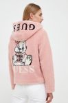 Кофта Guess Guess x Banksy жіноча колір рожевий Кофта Guess Guess x Banksy жіноча колір рожевий