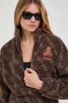 Кофта Guess Guess x Banksy жіноча колір коричневий візерунок Кофта Guess Guess x Banksy жіноча колір коричневий візерунок