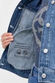 Джинсова куртка Guess жіноча перехідна колір блакитний (3559656)