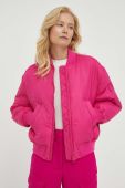 Куртка-бомбер Marc O'Polo жіночий колір рожевий перехідна Куртка-бомбер Marc O'Polo жіночий колір рожевий перехідна