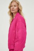 Куртка-бомбер Marc O'Polo жіночий колір рожевий перехідна Куртка-бомбер Marc O'Polo жіночий колір рожевий перехідна