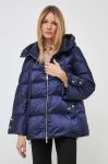 Пухова куртка Luisa Spagnoli жіноча колір синій зимова oversize Пухова куртка Luisa Spagnoli жіноча колір синій зимова oversize