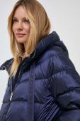 Пухова куртка Luisa Spagnoli жіноча колір синій зимова oversize Пухова куртка Luisa Spagnoli жіноча колір синій зимова oversize
