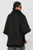 Пончо Luisa Spagnoli жіночий колір чорний перехідна Пончо Luisa Spagnoli жіночий колір чорний перехідна