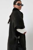 Пончо Luisa Spagnoli жіночий колір чорний перехідна Пончо Luisa Spagnoli жіночий колір чорний перехідна