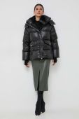 Пухова куртка Luisa Spagnoli жіноча колір чорний зимова Пухова куртка Luisa Spagnoli жіноча колір чорний зимова