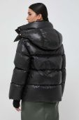 Пухова куртка Luisa Spagnoli жіноча колір чорний зимова Пухова куртка Luisa Spagnoli жіноча колір чорний зимова